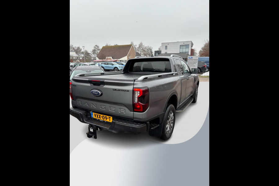 Ford Ranger 2.0 Super Cab EcoBlue Wildtrak 204pk Automaat | Trekhaak | Lederen Bekleding | Rollertop | 3.500kh Trekgewicht | Adaptieve Cruise