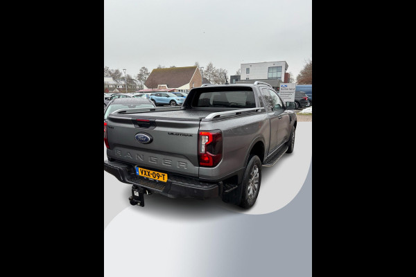 Ford Ranger 2.0 Super Cab EcoBlue Wildtrak 204pk Automaat | Trekhaak | Lederen Bekleding | Rollertop | 3.500kh Trekgewicht | Adaptieve Cruise