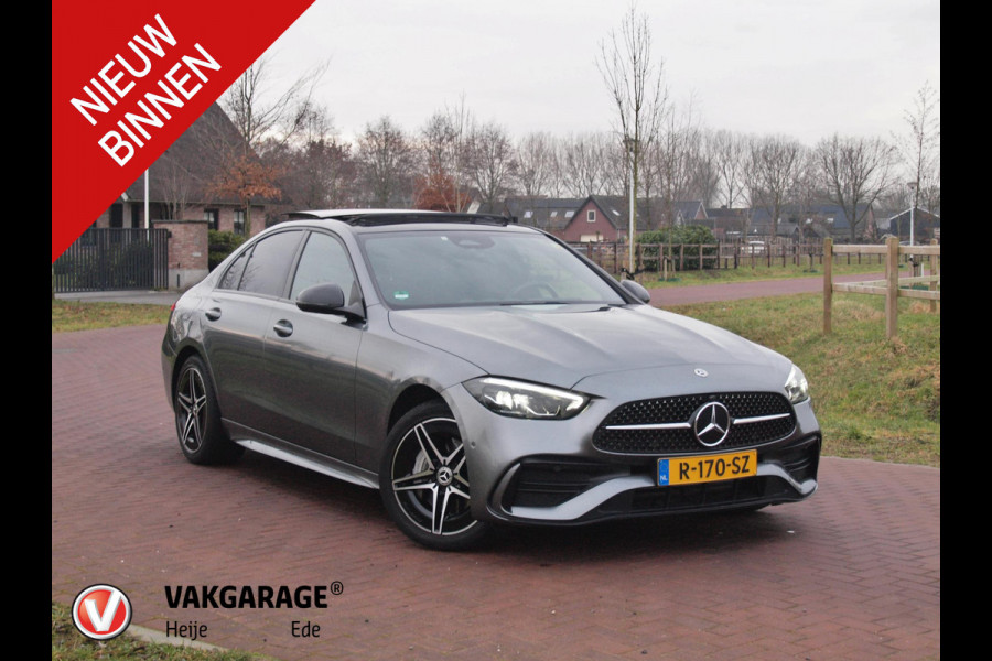 Mercedes-Benz C-Klasse 300 e AMG Line | Panoramadak | Trekhaak | Camera | Sfeerverlichting | Burmester |
