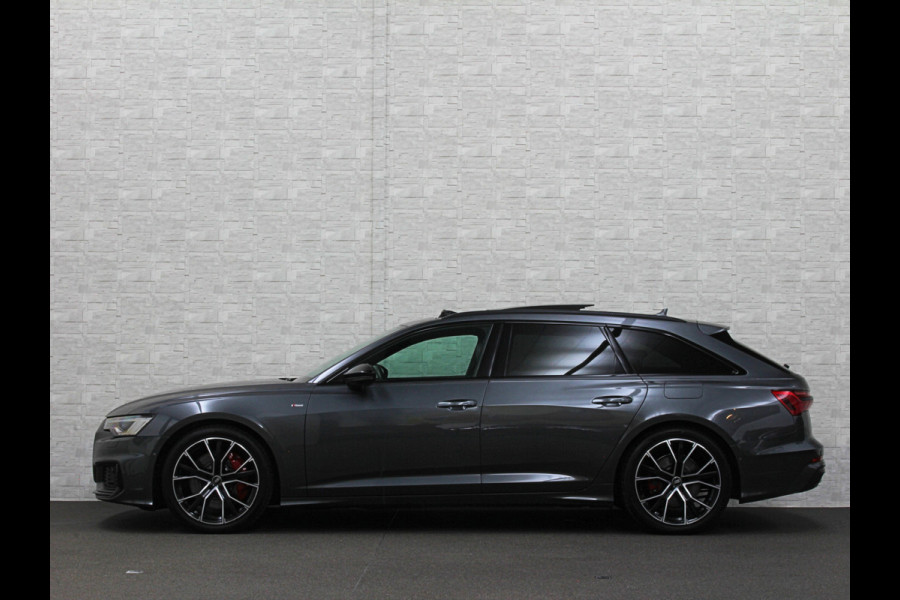 Audi A6 Avant 55 367pk S-Competition Hybrid | 37dkm | 10-2022 | Panodak | ACC | Audi Lane Assist | Trekhaak 2000kg | Stoel en Stuurwielverwarming | Standkachel | 4-Zone | Carplay | S-Line | 37dkm | 10-2022 | Rijklaarprijs met Bovag Garantie.