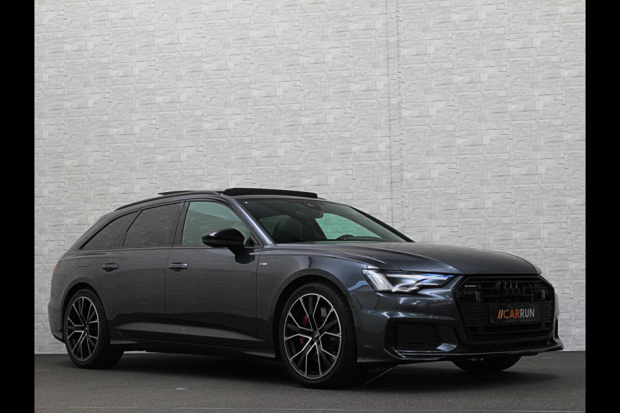 Audi A6 Avant 55 367pk S-Competition Hybrid | 37dkm | 10-2022 | Panodak | ACC | Audi Lane Assist | Trekhaak 2000kg | Stoel en Stuurwielverwarming | Standkachel | 4-Zone | Carplay | S-Line | 37dkm | 10-2022 | Rijklaarprijs met Bovag Garantie.