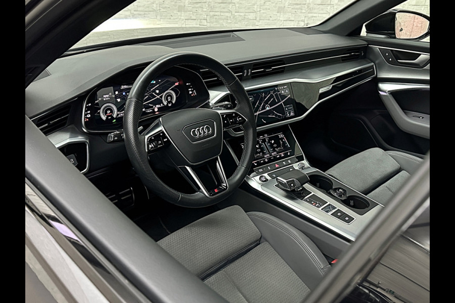 Audi A6 Avant 55 367pk S-Competition Hybrid | 37dkm | 10-2022 | Panodak | ACC | Audi Lane Assist | Trekhaak 2000kg | Stoel en Stuurwielverwarming | Standkachel | 4-Zone | Carplay | S-Line | 37dkm | 10-2022 | Rijklaarprijs met Bovag Garantie.