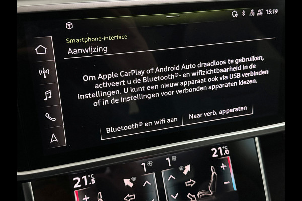 Audi A6 Avant 55 367pk S-Competition Hybrid | 37dkm | 10-2022 | Panodak | ACC | Audi Lane Assist | Trekhaak 2000kg | Stoel en Stuurwielverwarming | Standkachel | 4-Zone | Carplay | S-Line | 37dkm | 10-2022 | Rijklaarprijs met Bovag Garantie.