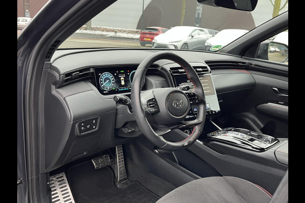 Hyundai Tucson 1.6 T-GDI PHEV N Line 4WD | SUPER COMPLEET| MEM. STOEL| ACHTERBANK VERWARMING| ELEK. ACHTERKLEP| 360 CAMERA| STOEL VENTILATIE| STUUR VERWARMING| DODE HOEK| ADAPTIVE CRUISE CONTROL| ETC...