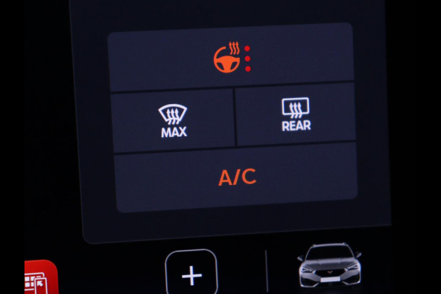 CUPRA Leon 1.4 eHybrid VZ | 245pk | Trekhaak | Stoelverwarming | Carplay | Camera | Sfeerverlichting | Keyless | Navigatie | Sportstoelen | Park Assist | Stuurverwarming | PHEV | Plug In