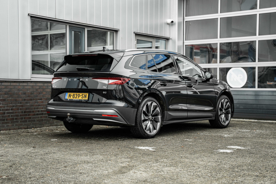 Škoda ENYAQ iV | SOH 91% | 80 | Pano | Trekhaak | Full leder | Stoel + stuurverw
