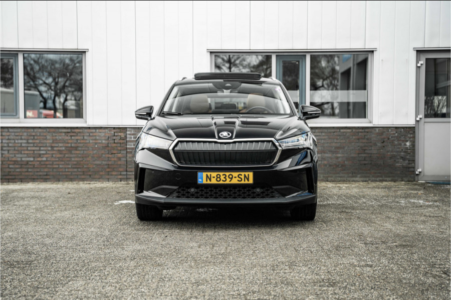 Škoda ENYAQ iV | SOH 91% | 80 | Pano | Trekhaak | Full leder | Stoel + stuurverw