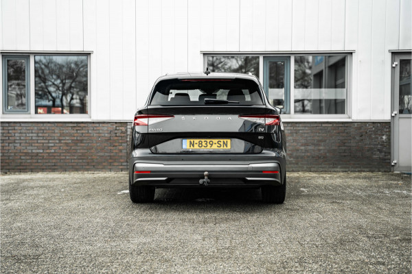 Škoda ENYAQ iV | SOH 91% | 80 | Pano | Trekhaak | Full leder | Stoel + stuurverw