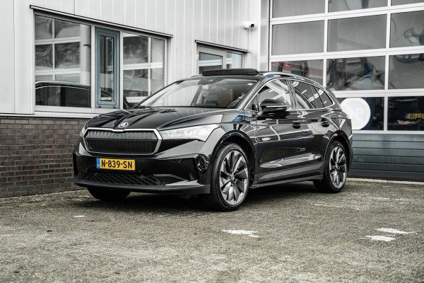 Škoda ENYAQ iV | SOH 91% | 80 | Pano | Trekhaak | Full leder | Stoel + stuurverw