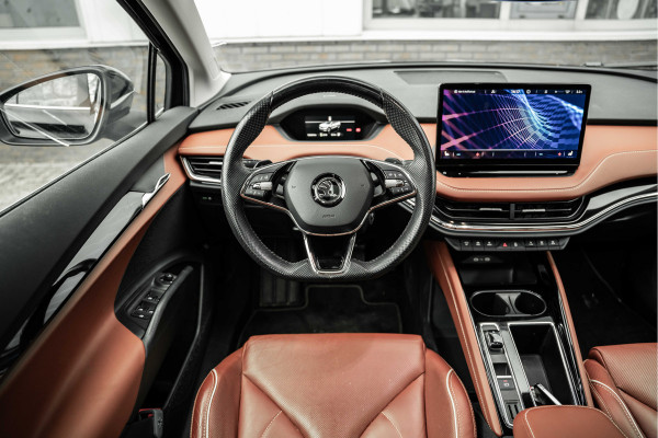 Škoda ENYAQ iV | SOH 91% | 80 | Pano | Trekhaak | Full leder | Stoel + stuurverw