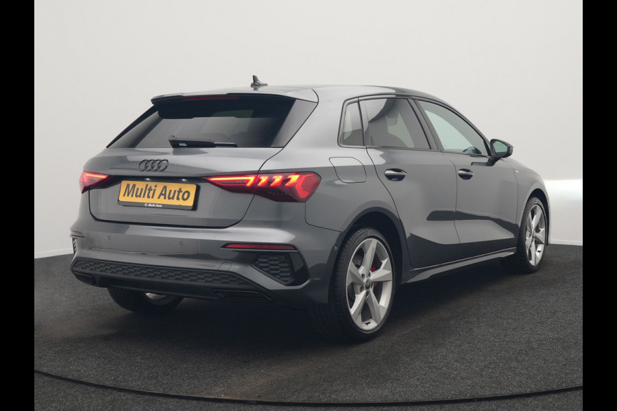 Audi A3 Sportback 45 TFSI e S edition Competition Plug In Hybrid 245pk Dealer O.H. PHEV | 2x S Line | Sportstoelen Massage | Adaptive Cruise | Bang & Olufsen | Matrix LED | 18"L.M | Sfeerverlichting | Apple Carplay | Virtual | Keyless | Blis | Navigatie | DAB |
