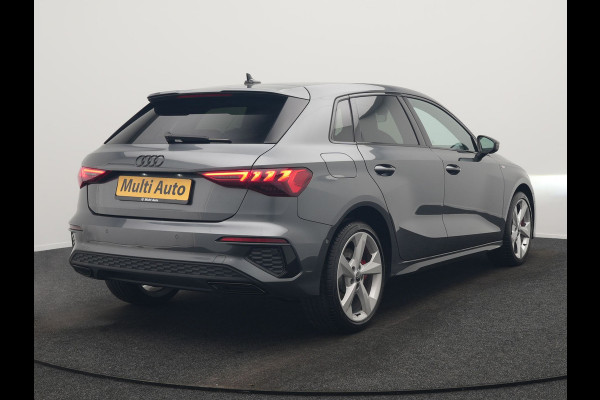 Audi A3 Sportback 45 TFSI e S edition Competition Plug In Hybrid 245pk Dealer O.H. PHEV | 2x S Line | Sportstoelen Massage | Adaptive Cruise | Bang & Olufsen | Matrix LED | 18"L.M | Sfeerverlichting | Apple Carplay | Virtual | Keyless | Blis | Navigatie | DAB |