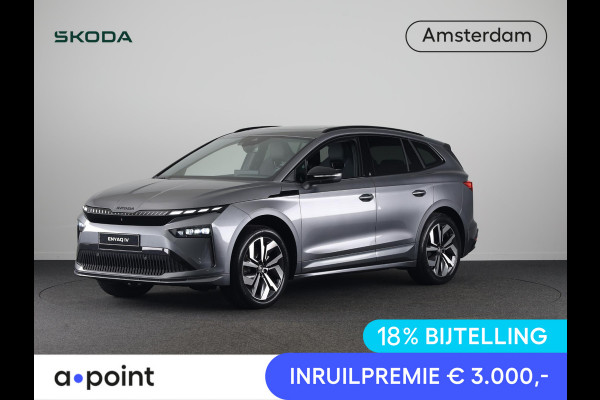 Škoda Enyaq 60 Sportline 204pk | Panoramadak | Light Band | Head up | Canton Sound | Elek. stoel | Adaptive Cruise | Blind spot