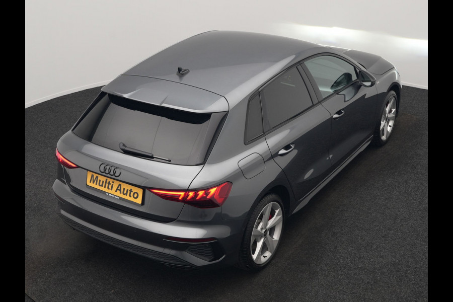 Audi A3 Sportback 45 TFSI e S edition Competition Plug In Hybrid 245pk Dealer O.H. PHEV | 2x S Line | Sportstoelen Massage | Adaptive Cruise | Bang & Olufsen | Matrix LED | 18"L.M | Sfeerverlichting | Apple Carplay | Virtual | Keyless | Blis | Navigatie | DAB |