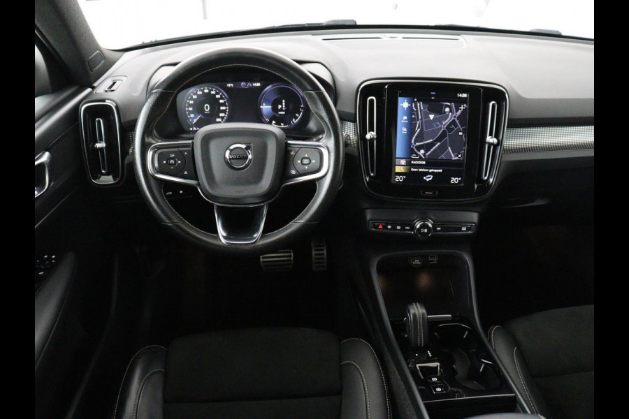 Volvo XC40 1.5 T4 Plug-in hybrid R Design | Leder/Alcantara | Carplay | Navigatie | Parkeerverwarming | Keyless | Cruise control | Parkeerhulp | Climate control | Full LED | PHEV