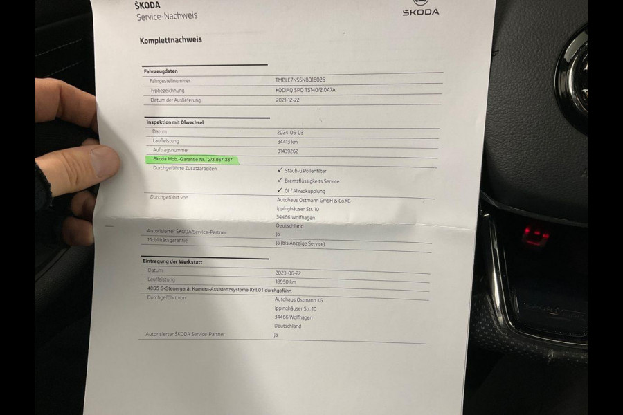 Škoda Kodiaq 2.0 TSI 4x4 Sportline Business Garantie Facelift StoelVentilatie Leder Camera StoelVW StuurVW Sfeer Off-Road Rijklaar