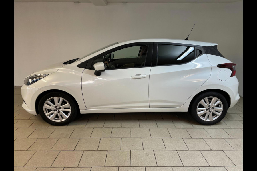 Nissan Micra 1.0 IG-T N-Connecta 100PK AIRCO NAVI CRUISE PARELMOER WIT VELGEN PDC NIEUWSTAAT