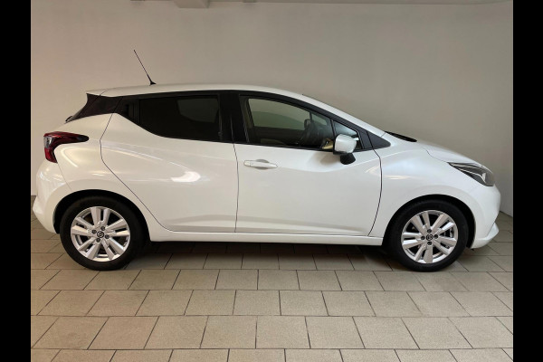 Nissan Micra 1.0 IG-T N-Connecta 100PK AIRCO NAVI CRUISE PARELMOER WIT VELGEN PDC NIEUWSTAAT