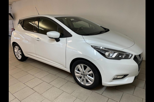 Nissan Micra 1.0 IG-T N-Connecta 100PK AIRCO NAVI CRUISE PARELMOER WIT VELGEN PDC NIEUWSTAAT
