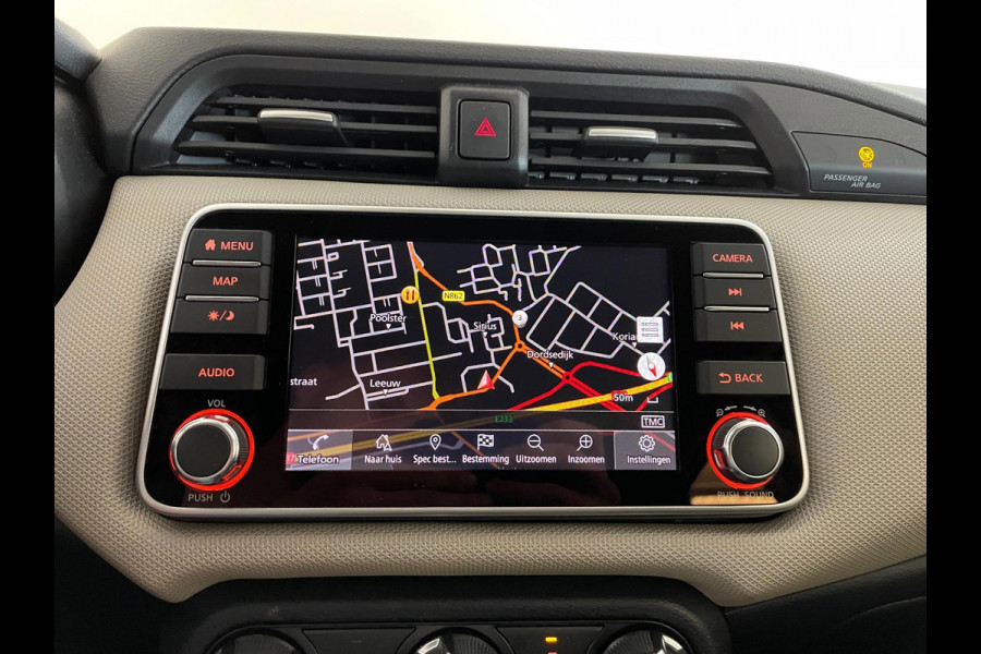 Nissan Micra 1.0 IG-T N-Connecta 100PK AIRCO NAVI CRUISE PARELMOER WIT VELGEN PDC NIEUWSTAAT