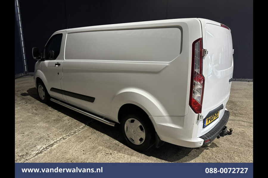 Ford Transit Custom 2.0 TDCI 131pk L2H1 Euro6 Airco | Camera | Apple Carplay | LED | 2700kg Trekhaak Android Auto, Cruisecontrol, Stoelverwarming, Verwarmde voorruit, Parkeersensoren, Sidebars, Bijrijdersbank