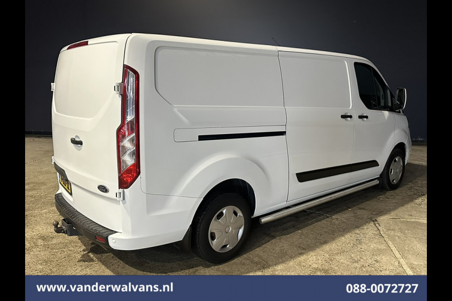 Ford Transit Custom 2.0 TDCI 131pk L2H1 Euro6 Airco | Camera | Apple Carplay | LED | 2700kg Trekhaak Android Auto, Cruisecontrol, Stoelverwarming, Verwarmde voorruit, Parkeersensoren, Sidebars, Bijrijdersbank