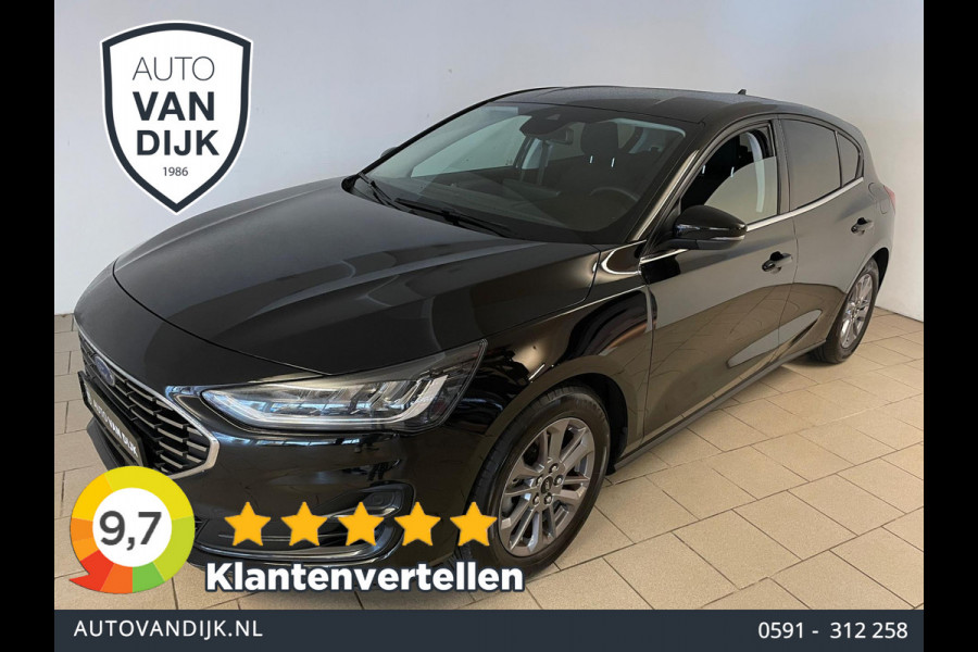 Ford Focus 1.0 EcoBoost Hybrid Titanium AIRCO NAVI CRUISE ELEK RAMEN CENT VERG VELGEN KEYLESS PRIVACYGLAS NIEUWSTAAT