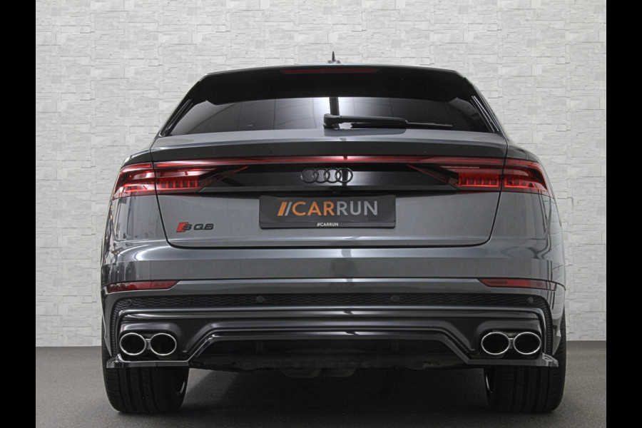 Audi Q8 SQ8 4.0 V8 | RS-Stoelen | Panorama | Massage | Ventilatie | 23'' | B&O Sound | Trekhaak | Bovag Garantie | Carbon | Luchtvering | Black-Optic | Nw.Pr, 220733,=  | Memory | Leder | Matrix-LED | Carplay | 57800,= ex bpm en btw export | BTW Auto 81300,= ex btw.