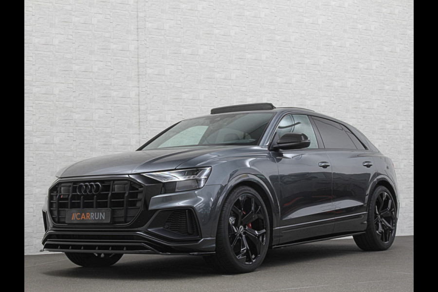 Audi Q8 SQ8 4.0 V8 | RS-Stoelen | Panorama | Massage | Ventilatie | 23'' | B&O Sound | Trekhaak | Bovag Garantie | Carbon | Luchtvering | Black-Optic | Nw.Pr, 220733,=  | Memory | Leder | Matrix-LED | Carplay | 57800,= ex bpm en btw export | BTW Auto 81300,= ex btw.
