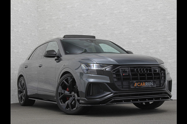 Audi Q8 SQ8 4.0 V8 | RS-Stoelen | Panorama | Massage | Ventilatie | 23'' | B&O Sound | Trekhaak | Bovag Garantie | Carbon | Luchtvering | Black-Optic | Nw.Pr, 220733,=  | Memory | Leder | Matrix-LED | Carplay | 57800,= ex bpm en btw export | BTW Auto 81300,= ex btw.