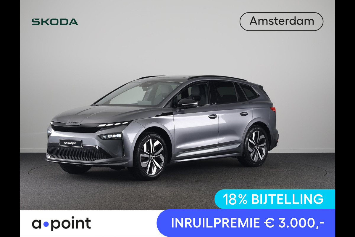 Škoda Enyaq 60 Sportline 204pk | Panoramadak | Adaptive Cruise | Blind Sot | Elek. stoel | Stuurverwarming | Stoelverwarming