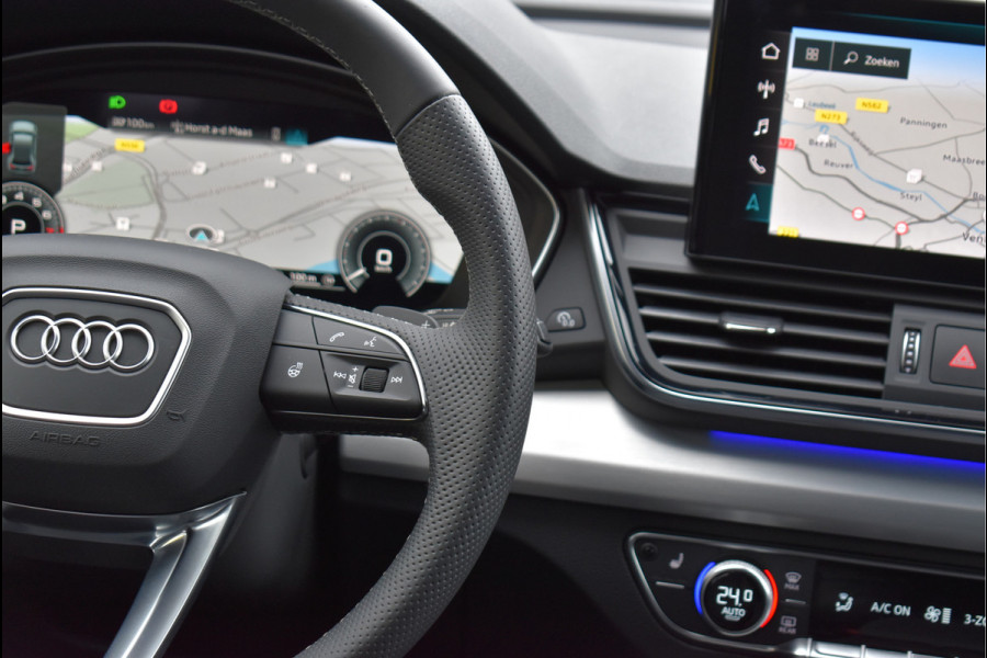 Audi Q5 50 TFSI e S-Line 299 Pk Black Ed HUD Matrix Oled Trekhaak 360 Camera Leder/Alcantara Massage 20 Inch
