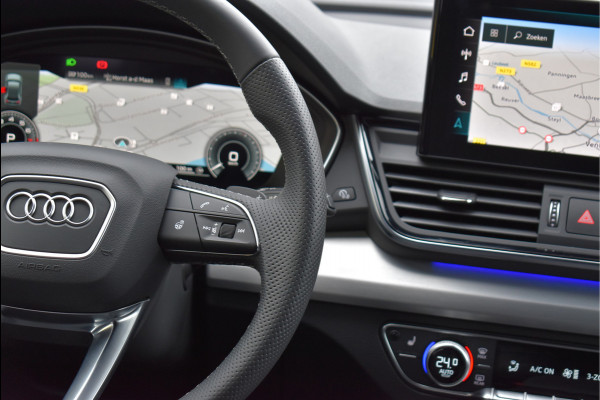 Audi Q5 50 TFSI e S-Line 299 Pk Black Ed HUD Matrix Oled Trekhaak 360 Camera Leder/Alcantara Massage 20 Inch