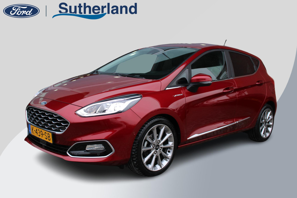 Ford Fiesta 1.0 EcoBoost 125 PK Hybrid Vignale | Trekhaak | Camera | Lederen bekleding | Adaptieve Cruise Control | BLIS | Keyless Entry | Navigatie | Winterpack