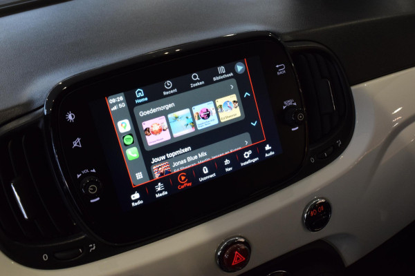 Fiat 500 80pk Turbo Mirror|Carplay|Clima|TFT|Sportstoel