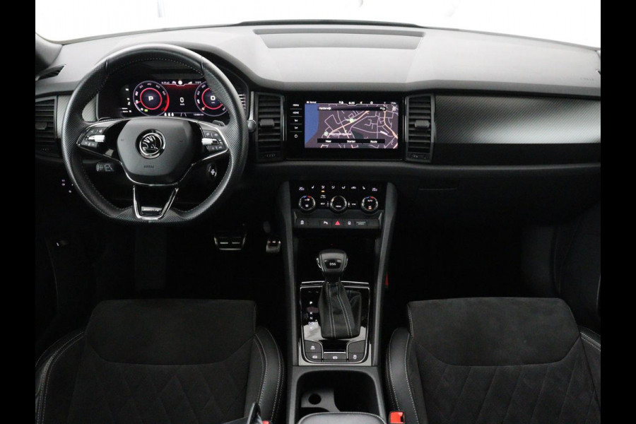 Škoda Kodiaq 1.5 TSI Sportline 7 Persoons | Panoramadak | Stoelverwarming | Trekhaak | Adaptive cruise | Carplay | Memory | 20 inch | Virtual Cockpit | Alcantara | Keyless | Navigatie