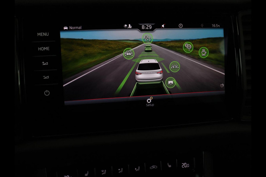 Škoda Kodiaq 1.5 TSI Sportline 7 Persoons | Panoramadak | Stoelverwarming | Trekhaak | Adaptive cruise | Carplay | Memory | 20 inch | Virtual Cockpit | Alcantara | Keyless | Navigatie