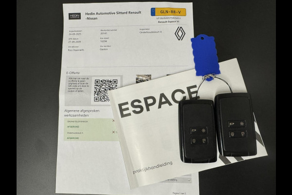 Renault Espace E-Tech Full Hybrid 200 Iconic Adaptive cruise Climate Matrix LED 360 camera Pano Apple / Android Harman Kardon