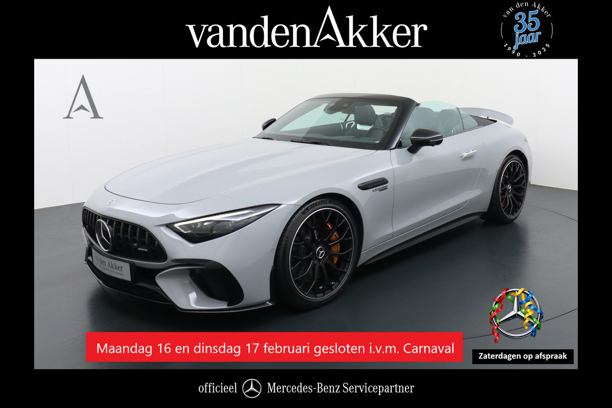 Mercedes-Benz SL-Klasse AMG 63 4Matic+ 585pk // Keramische remmen // BTW-auto // Neuslift // AlpinGrau // AMG Nightpakket II // Burmester // Achteras be