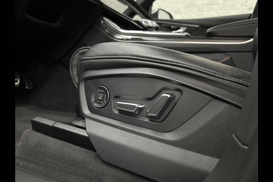 Audi SQ8 Q8 RSQ8 4.0 V8 | RS-Stoelen | Panorama | Massage | Ventilatie | 23'' | B&O Sound | Trekhaak | Bovag Garantie | Carbon | Luchtvering | Black-Optic | Nw.Pr, 220733,=  | Memory | Leder | Matrix-LED | Carplay | 57800,= ex bpm en btw export | BTW Auto 81300,= ex btw.