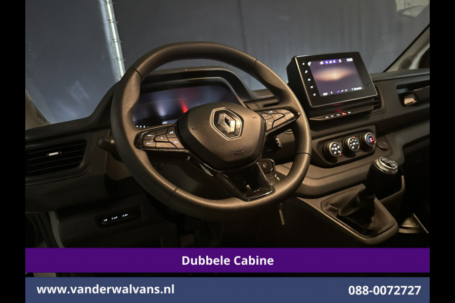 Renault Trafic 2.0 Blue dCi 131pk L2H1 Dubbele Cabine Euro6 Fabrieksgarantie Airco | 6-Zits | Apple Carplay | LED 2500kg Trekhaak, Android Auto, Cruisecontrol, Parkeersensoren, Bijrijdersbank