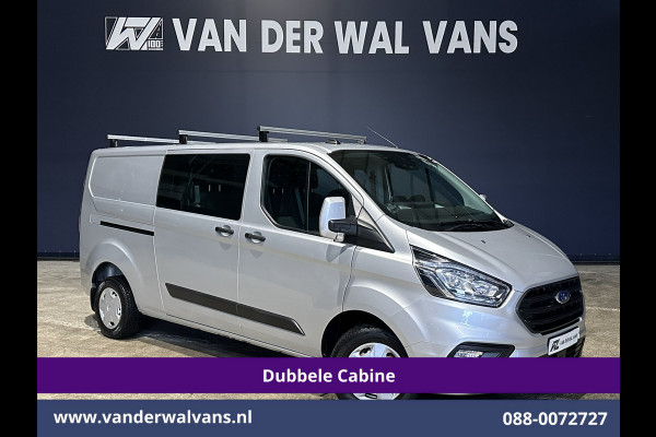 Ford Transit Custom 2.0 TDCI 131pk L2H1 Dubbele Cabine Euro6 Airco | 6-Zits | Camera | LED | 2800kg Trekhaak | Cruisecontrol Verwarmde voorruit, Android Auto, Dakdragers, Parkeersensoren