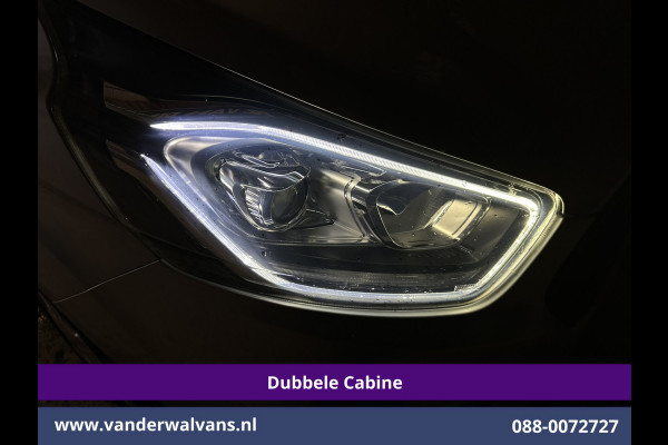 Ford Transit Custom 2.0 TDCI 131pk L2H1 Dubbele Cabine Euro6 Airco | 6-Zits | Camera | LED | 2800kg Trekhaak | Cruisecontrol Verwarmde voorruit, Android Auto, Dakdragers, Parkeersensoren