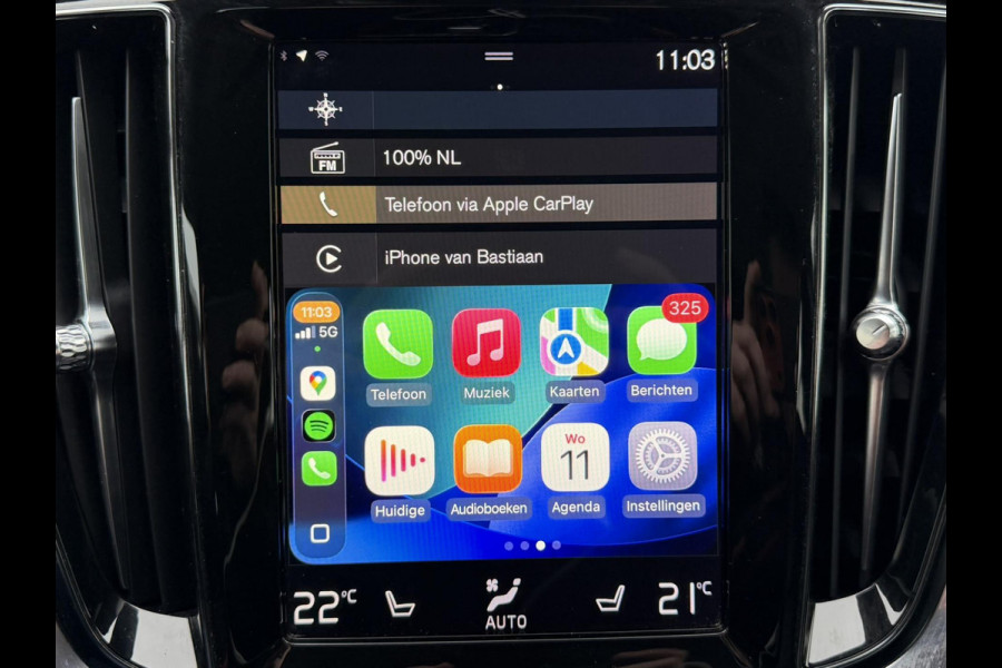 Volvo V60 2.0 T5 Aut. Stoelverwarming V+A Carplay Trekhaak Leder Cruise Camera Pdc Navi Led Elek. A-klep