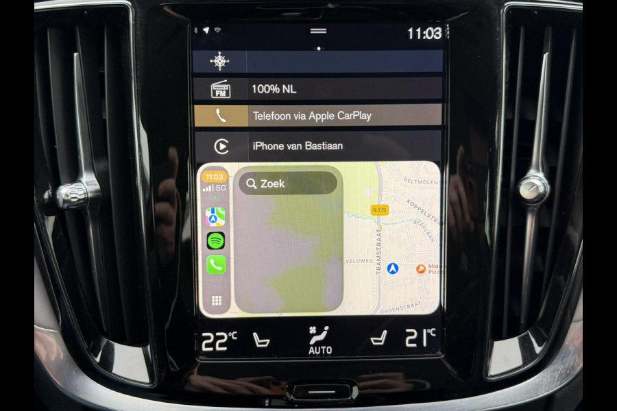 Volvo V60 2.0 T5 Aut. Stoelverwarming V+A Carplay Trekhaak Leder Cruise Camera Pdc Navi Led Elek. A-klep