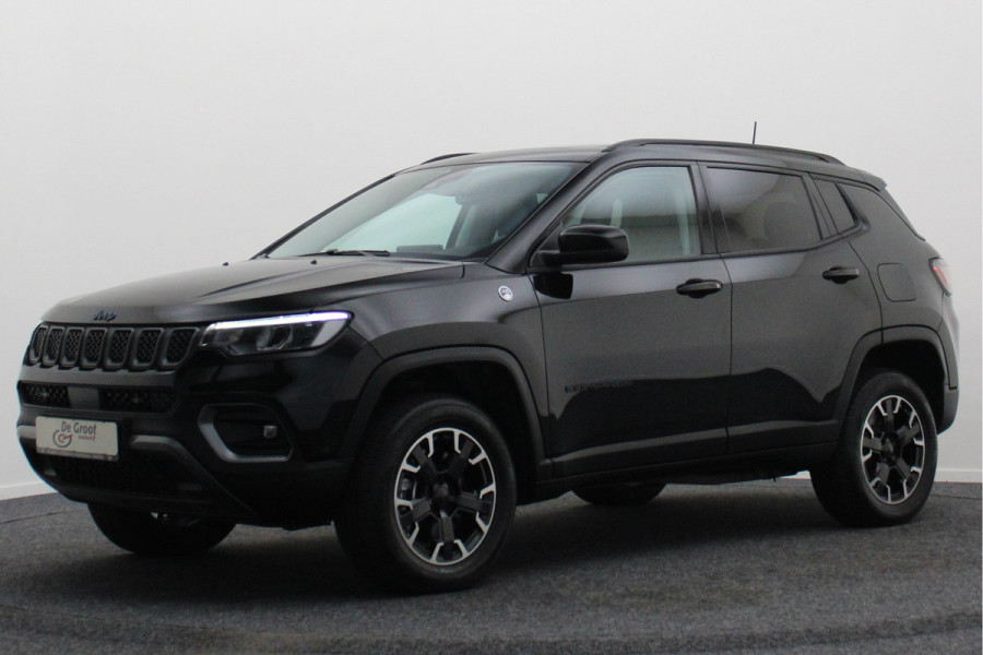 Jeep Compass 4xe 240 Plug-in Hybrid Electric Trailhawk Panoramadak, ACC, Camera, Apple Carplay, Virtual Cockpit, Climate, 17''