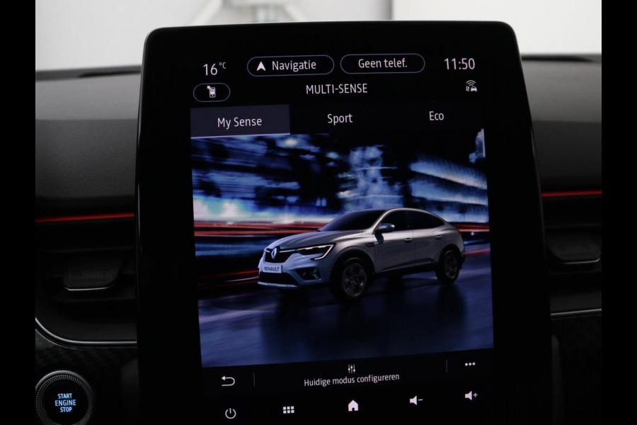 Renault Arkana 1.6 E-Tech Hybrid 145 R.S. Line | Leder/Alcantara | Stoelverwarming | Adaptive cruise | Camera | Carplay | Keyless | Park Assist | Full LED | Navigatie