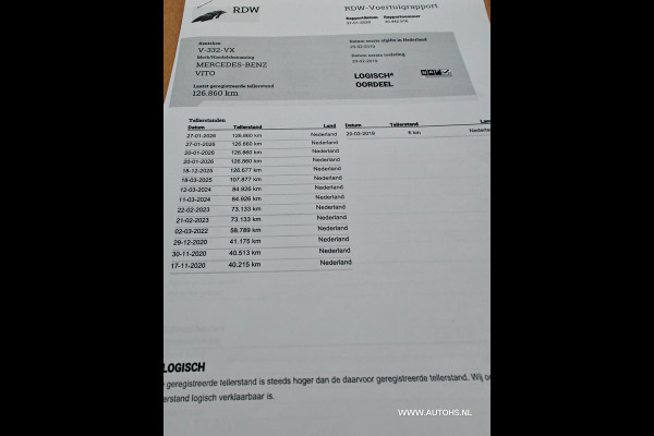 Mercedes-Benz Vito 111 CDI , 1e Eig , Euro 6 , camera , navi , cruise , dealer onderhouden.