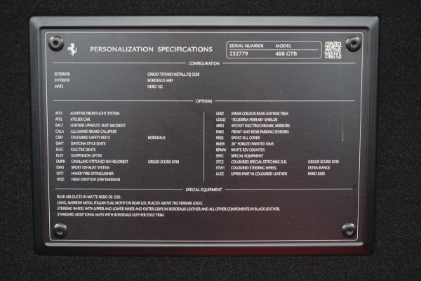 Ferrari 488 3.9 GTB HELE