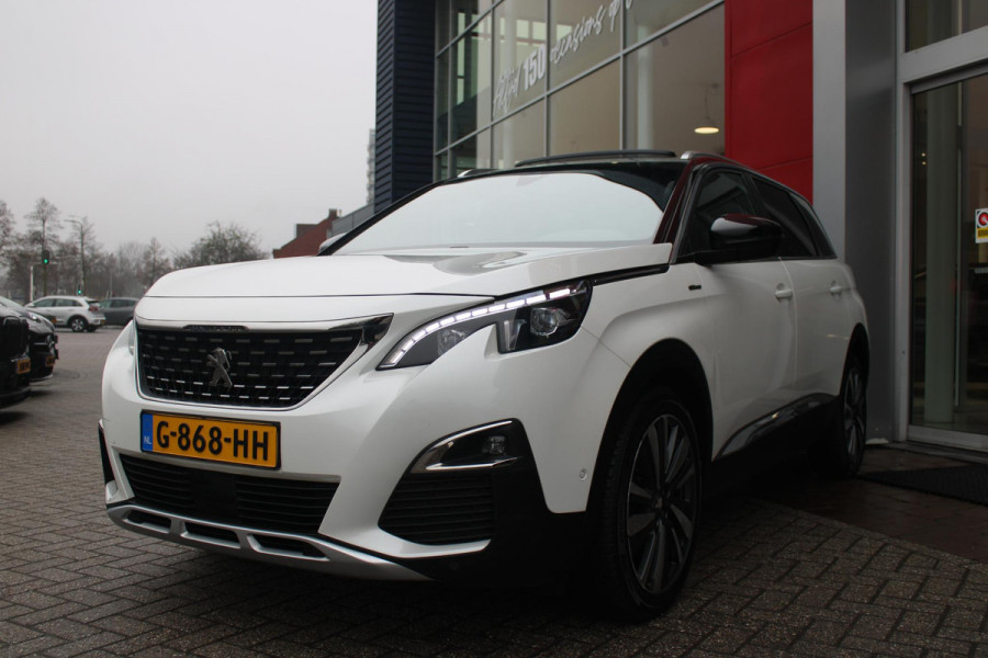 Peugeot 5008 1.2 130PK AUTOMAAT GT-LINE | TREKHAAK | PANORAMA SCHUIF/KANTEL DAK | DAB+ | 7-PERSOONS | DODEHOEK BEWAKING | CAMERA | CRUISE | FULL LED KOPLAMPEN | CLIMA CONTROL | APPLE CARPLAY/ANDROID AUTO | ALL SEASON BANDEN |